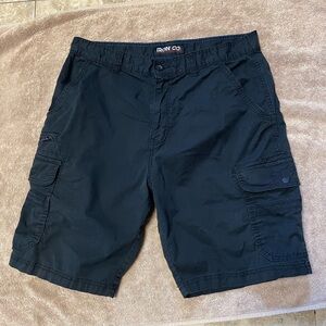 Iron Co Men's Black Cargo Shorts Waist 36